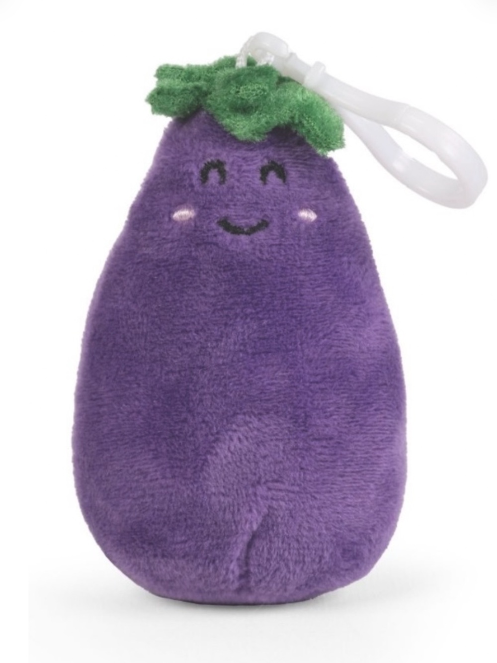 Little Living Nature Eggplant Plush Clip | NWT | Bag Charm, Backpack Clip